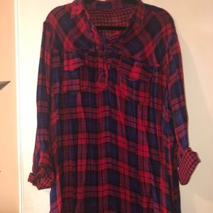 Boutique plaid shirt size 2XX